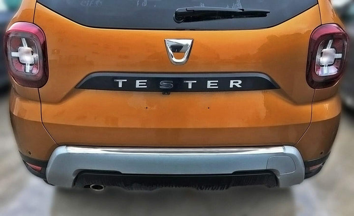 Ladekantenschutz Edelstahl MATT kompatibel für Dacia Duster II | ab 2018 | mit Abkantung | premium Q