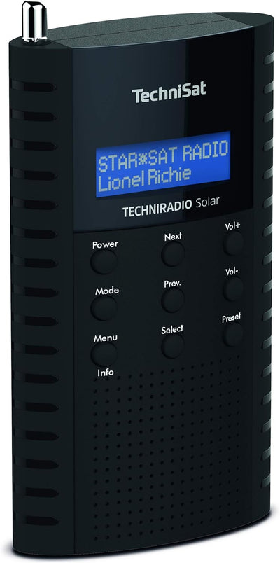 TechniSat TechniRadio Solar tragbares DAB Radio (DAB+, UKW, Kopfhöreranschluss, Aufladung über Solar