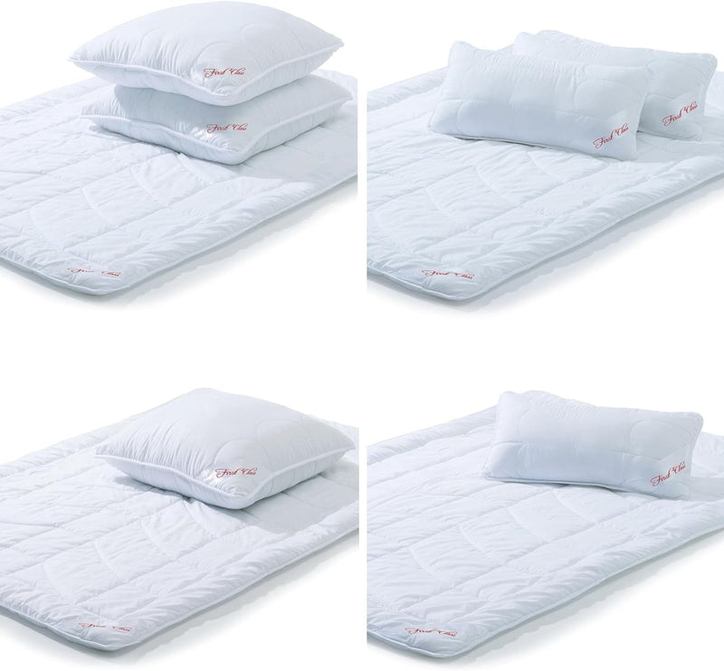 CelinaTex First Class Sommer Steppdecken 135 x 200 cm Set mit 1x Kopfkissen 80 x 80 cm Bettdecke Som