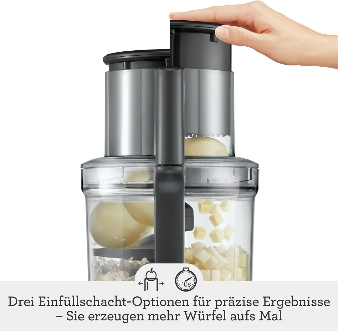 Sage Appliances SFP820 the Kitchen Wizz Peel und Dice, Küchenmaschine, 2000 Watt
