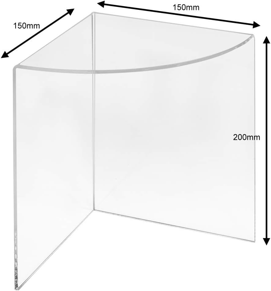 4er Set Dekopodeste in 50, 100, 150 und 200mm Höhe, aus glasklarem Acrylglas/Warenpodest/Warenträger