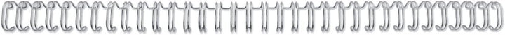 WireBind Drahtbinderücken, 100 Stück, 12.5mm,silber silber 12.5mm, silber 12.5mm