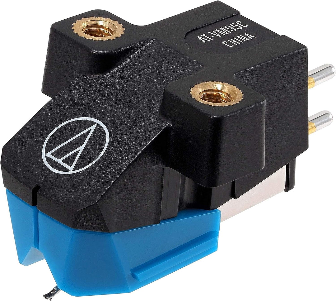 Audio-Technica at-VM 95 C Tonabnehmer & Pro-Ject Kohlefaser-Reinigungsbürste Brush it für Schallplat