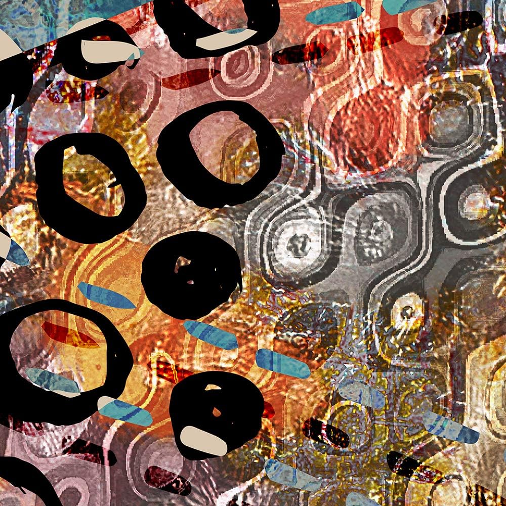 Wandbild Kunst werk Modern Deko Kunst Bilder Abstraktion mehrfarbig 120x40 cm Deco panel 120x40 cm E