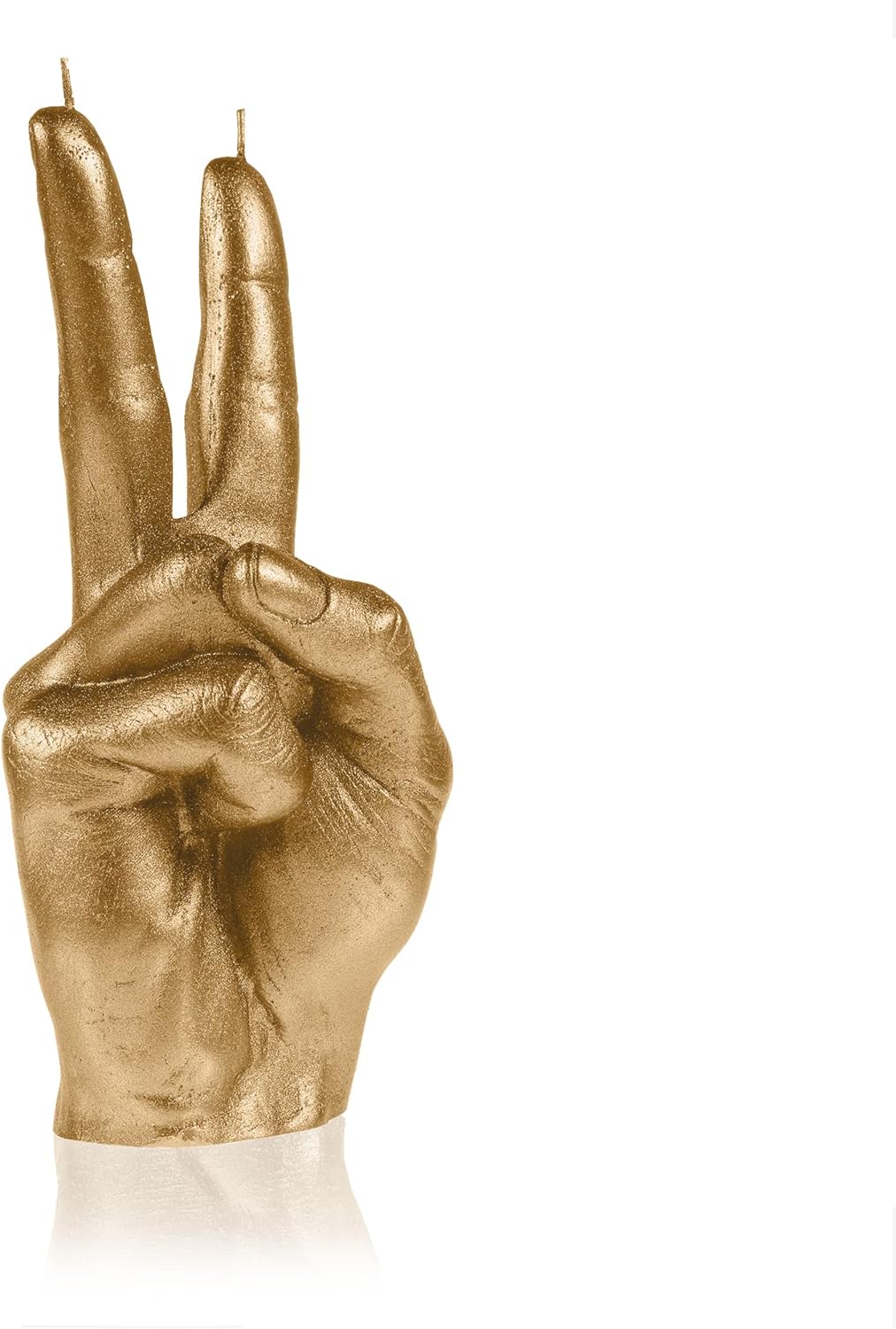 Candellana Hand PEACE Kerze - Hand Figur - Coole Deko - Gothic Deko - Grunge Deko Kerze - Heavy Meta