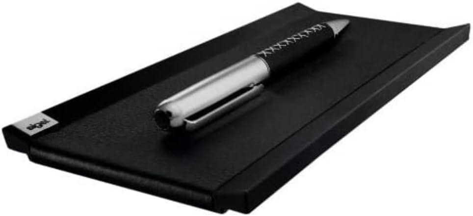 SIGEL SA534 Stifteschale Cintano, Lederimitat, schwarz, 20 x 10 cm, Stifteschale