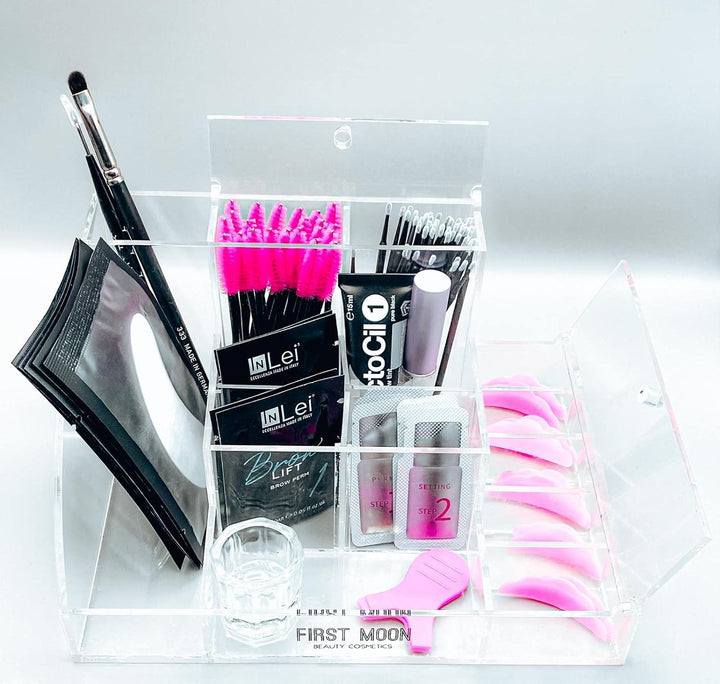First Moon Beauty Cosmetics Lash&Browlift Organaizer (Schwarz), Schwarz