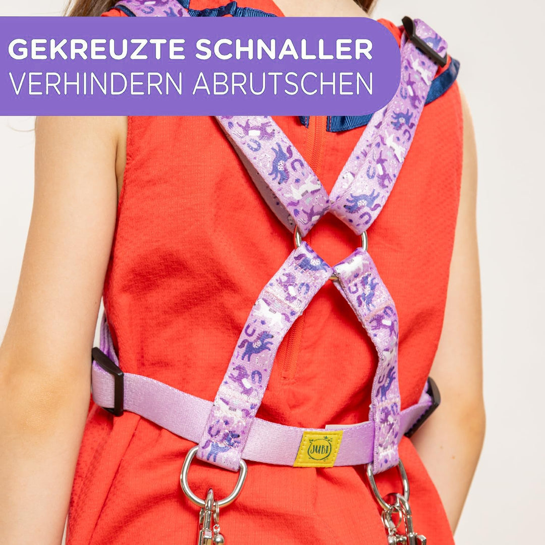 Jubi® Lilla Pferdeleine Kinder - grössenverstellbar für perfekten Sitz und Aufbewahrungsbeutel - Pfe