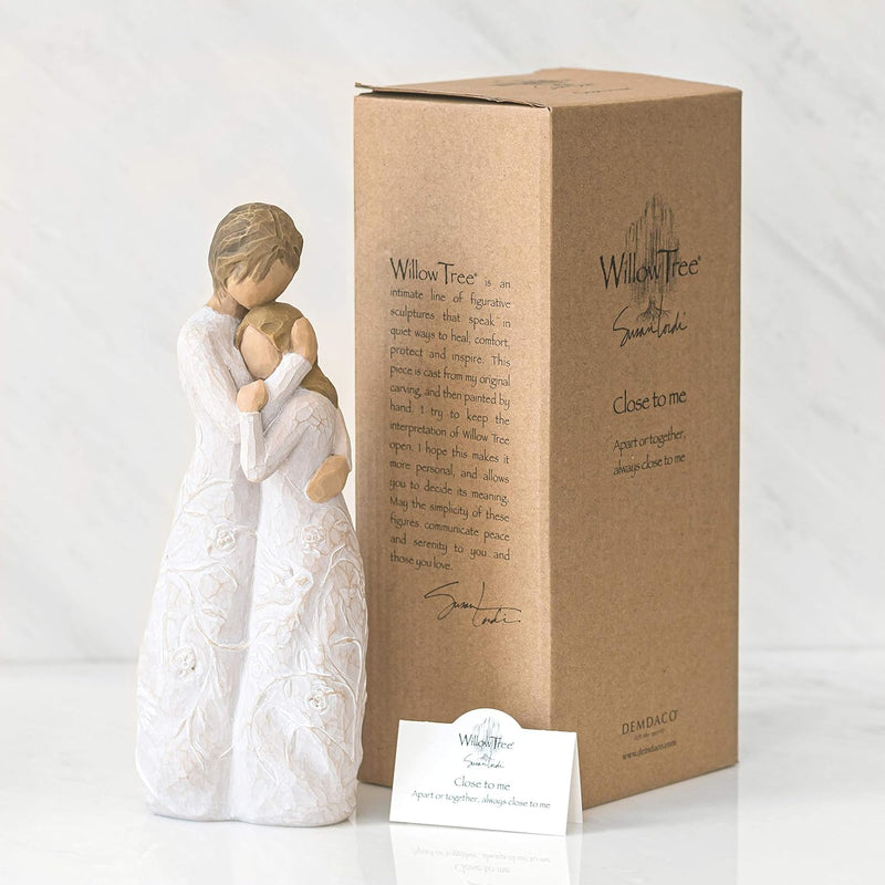 Enesco Willow Tree 26222 Figur Mir Nahestehend, 6,4 x 3,8 x 20,3 cm, Natur Einzelbett, Einzelbett