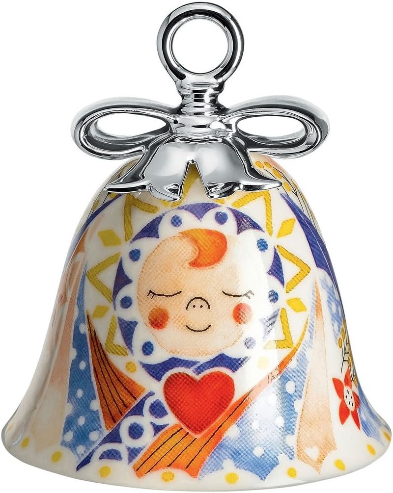 Alessi Weihnachttsschmuck, Porzellan, Bunt, 7.2 x 7.2 cm Jesus, Jesus