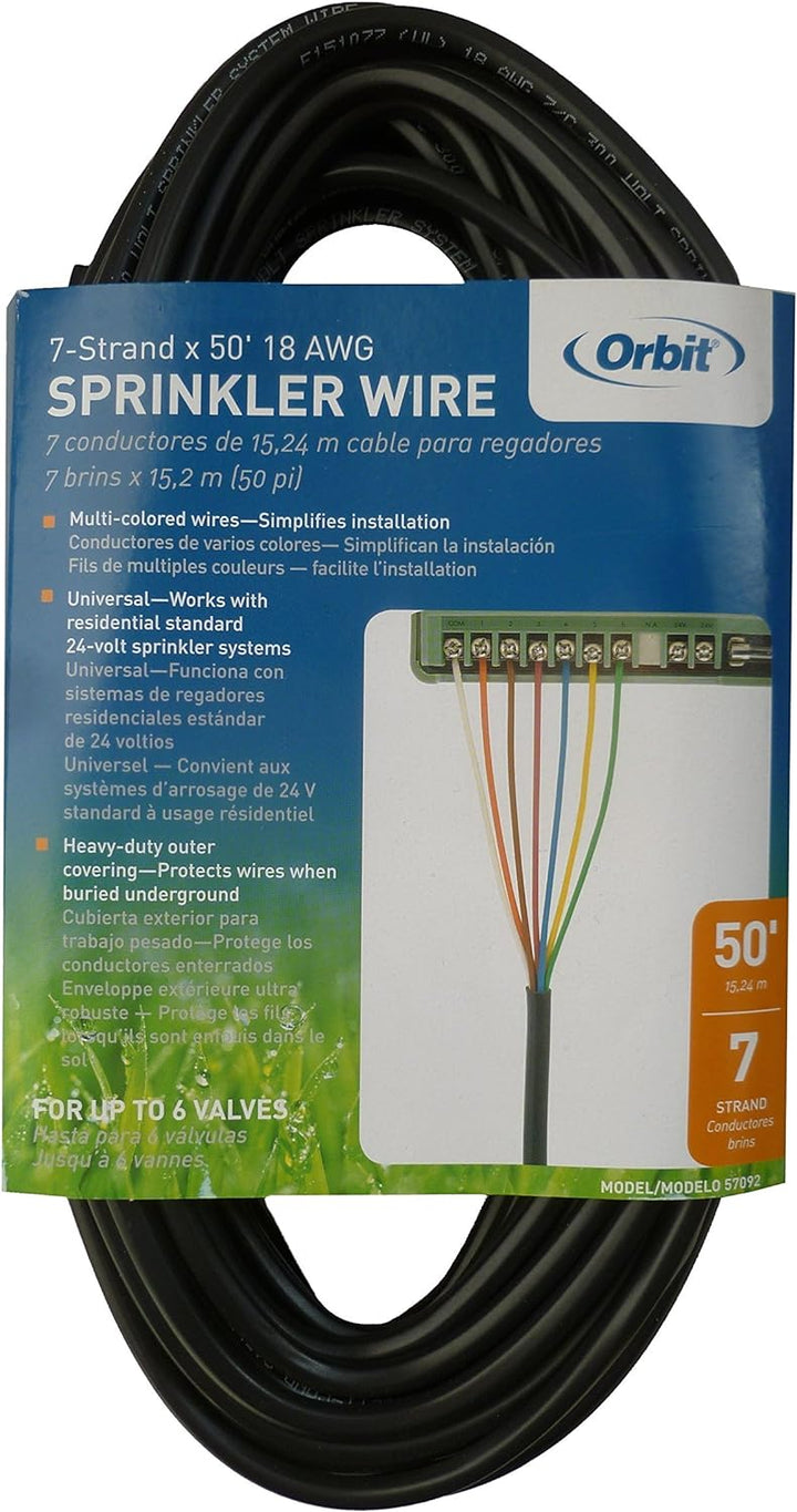 Orbit 57092 Electrical Cable 30 x 15 x 5.5 cm Black 7 Fäden/50 Fuss, 7 Fäden/50 Fuss