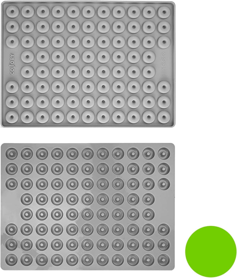 Collory Medium Donut (2,8cm) Silikon Backform für Hundekekse & Hundeleckerlis, Pralinenform, Schokol