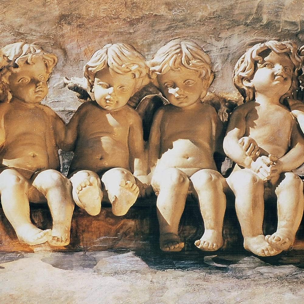 Feeby Leinwand Bilder - Fensterblick Natur- 120x80 cm- Deko Wohnzimmer - Wandbilder Schlafzimmer - D