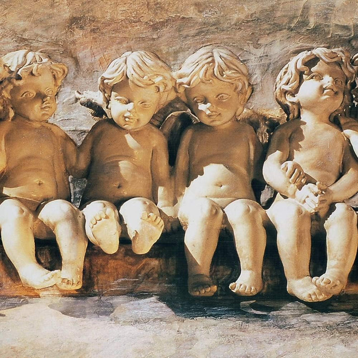 Feeby Leinwand Bilder - Fensterblick Natur- 120x80 cm- Deko Wohnzimmer - Wandbilder Schlafzimmer - D