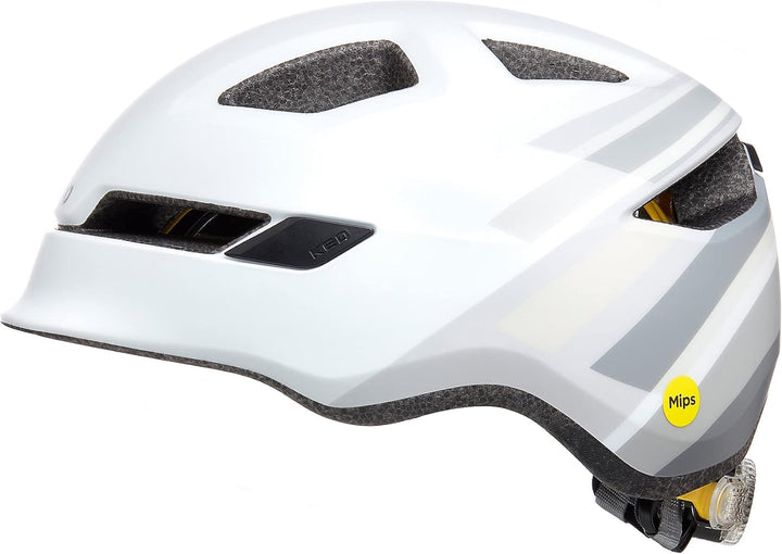 KED Pop MIPS Kinder Fahrrad Helm schwarz/weiss 2023 grey S | 48-52cm, grey S | 48-52cm