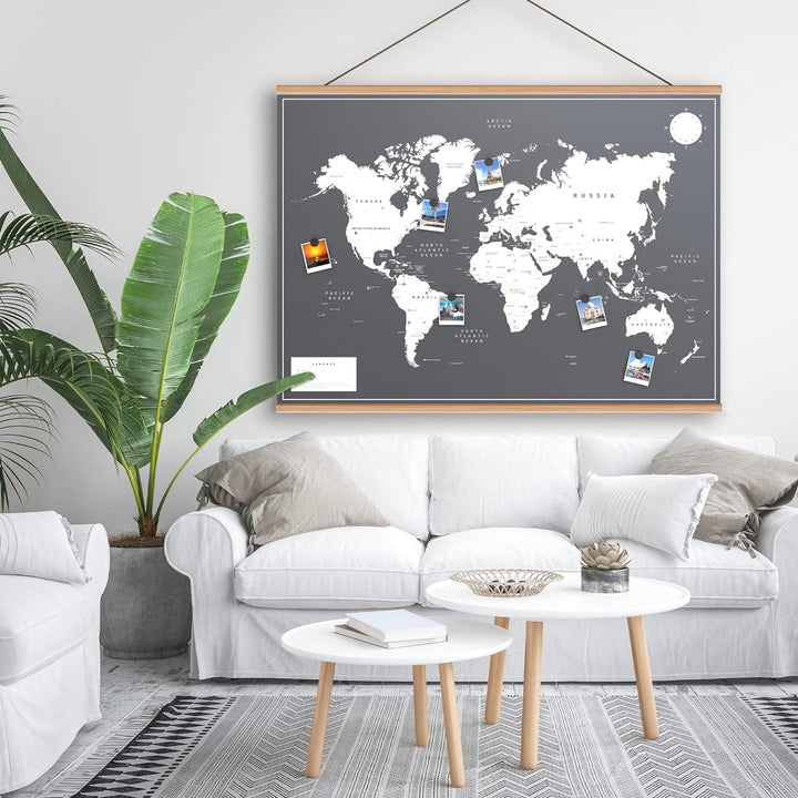 Vacentures Die Leiste - Schraubbare Klemmleiste für Magnetische Karten 84 CM 84 CM Natur, 84 CM Natu