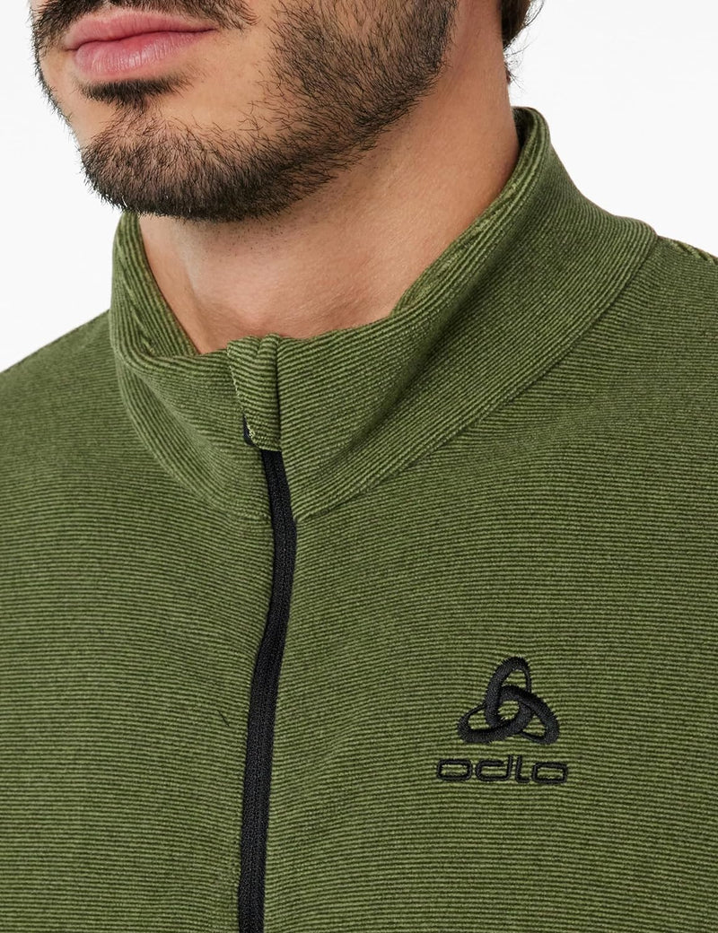 Odlo Herren Sweatshirt L Matte Green - Deep Depths, L Matte Green - Deep Depths