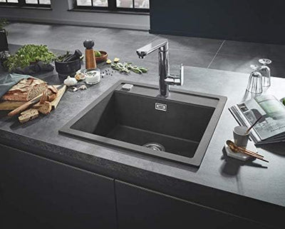 GROHE K700 | Kompositspüle | granit grau | 31651AT0 K700 Granit Grau 56 x 51 cm Kompositspüle, K700