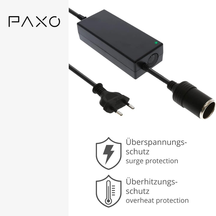 KFZ Netzadapter, 120W | 10A | 12V, Spannungswandler, Gleichrichter mit Zigarettenanzünder-Buchse 10