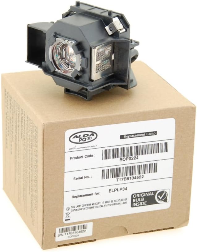 Alda PQ Professionell, Beamerlampe kompatibel mit EPSON EMP-62, EMP-62C, EMP-63, EMP-76C, EMP-82, EM
