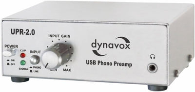 Dynavox Phono-Vorverstärker UPR-2.0, für Plattenspieler mit MM-Abtastsystemen, USB-Ausgang zum Digit