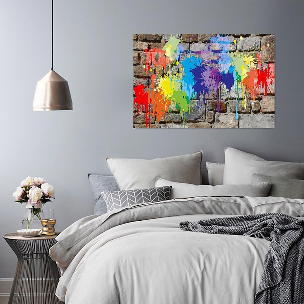 Feeby. Wandbild - 1 Teilig - 60x80 cm, Leinwand Bild Leinwandbilder Bilder Wandbilder Kunstdruck, GR