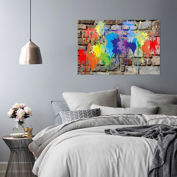 Feeby. Wandbild - 1 Teilig - 60x80 cm, Leinwand Bild Leinwandbilder Bilder Wandbilder Kunstdruck, GR