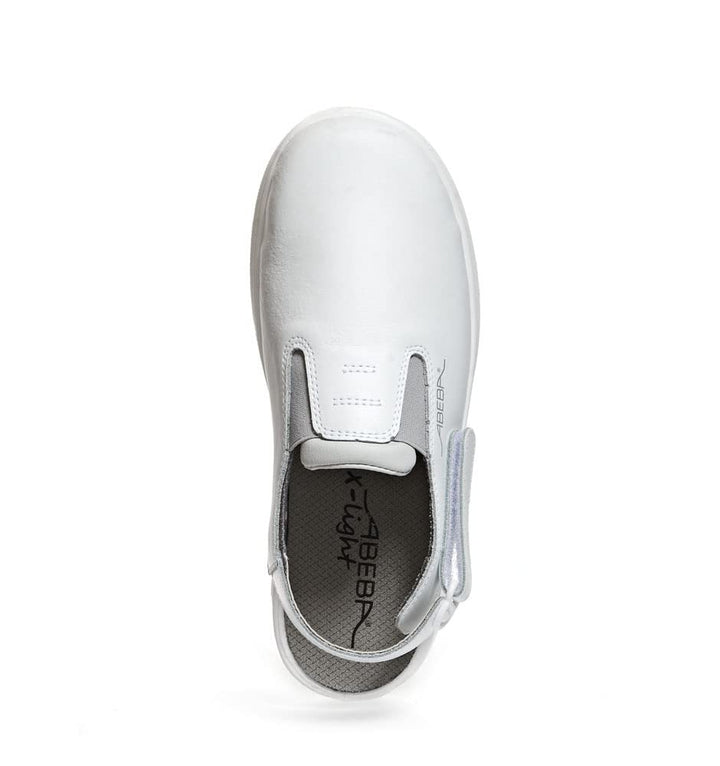 Abeba Clog 711130 - X-Light Glattleder weiss 37 EU, 37 EU