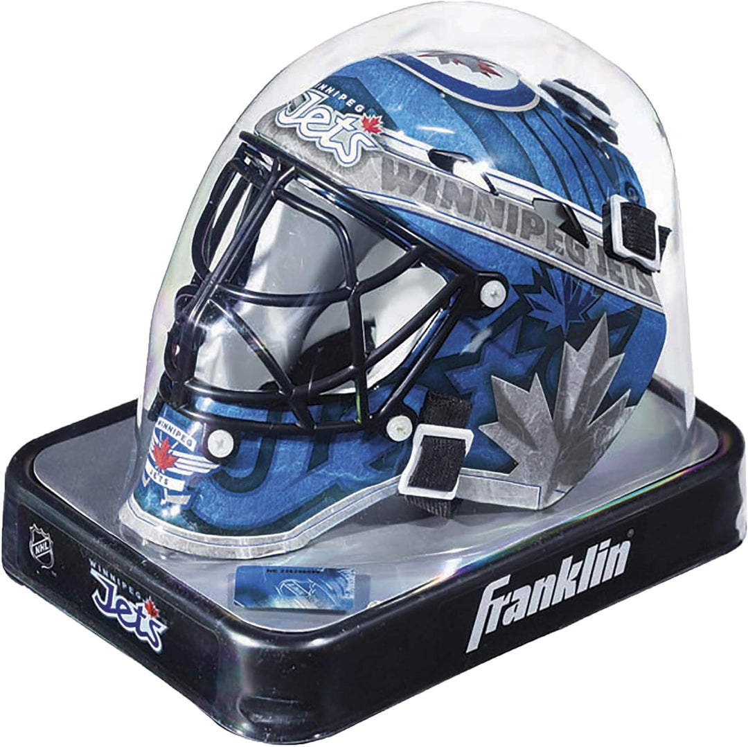 Franklin Sports NHL Team Logo Mini Hockey Torwart Maske mit Etui – Sammlerstück Torwartmaske mit Off