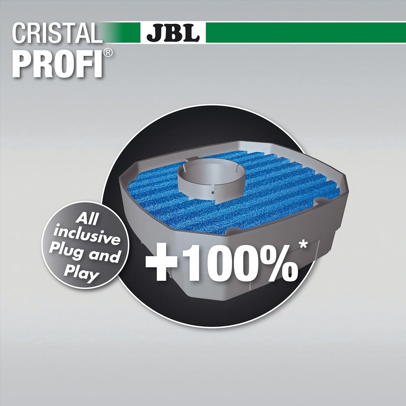 JBL CristalProfi e902 greenline Aussenfilter für Aquarien 90-300 Litern Single, 90-300 Litern Single