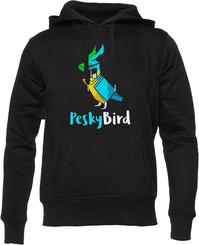 Generisch Pesky Bird Aqua Unisex Hoodie Herren Damen Schwarz Lange Ärmel Kapuzenpulli Men&