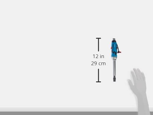 Fervi 0417 Pneumatikschleifer lang, Cyan/Schwarz