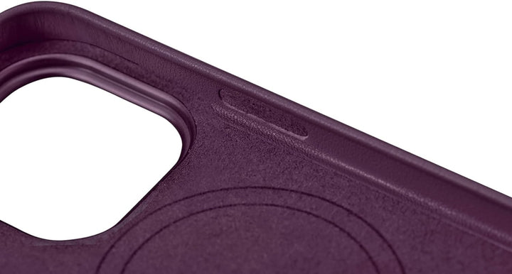 Mobiskin Hülle kompatibel mit Apple iPhone 14 Plus (6,7 Zoll), Handyhülle mit echtem Leder, Case, Sc