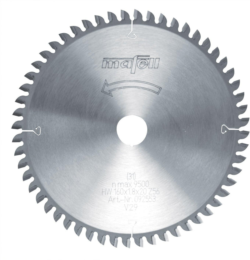 Mafell - hm-sägeblatt mafell 160 x 1,2/1,8 x 20 ??, z 56, fz/tz, für feinschnit