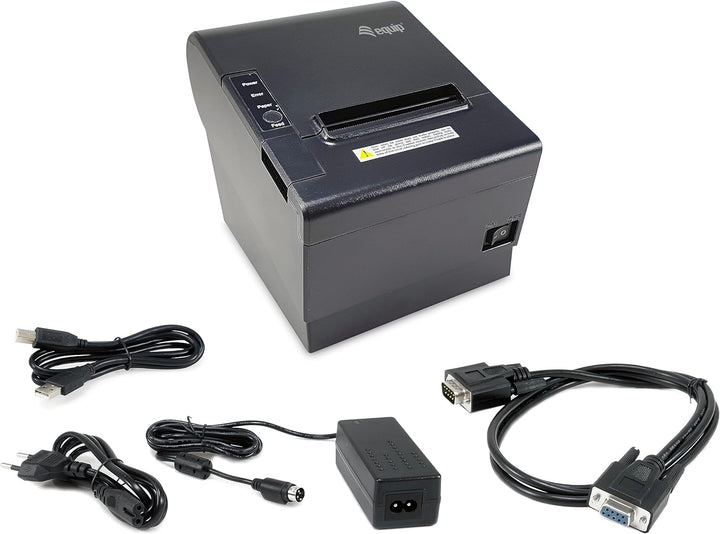 Equip 351003 80-mm-Thermo-POS-Belegdrucker mit automatischer Schneidevorrichtung, USB/Ethernet/serie