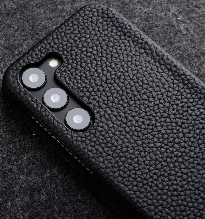 STILGUT Book Case kompatibel mit Samsung Galaxy S23 Hülle aus Leder, Lederhülle, Klapphülle, Handyhü