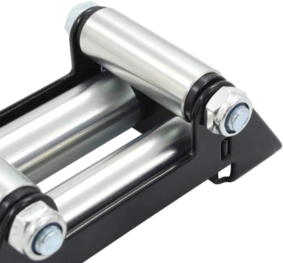 Festnight 4-Wege-Rollenseilfenster für Elektrische Seilwinden Forstseilwinden Seilfenster Rollenfens
