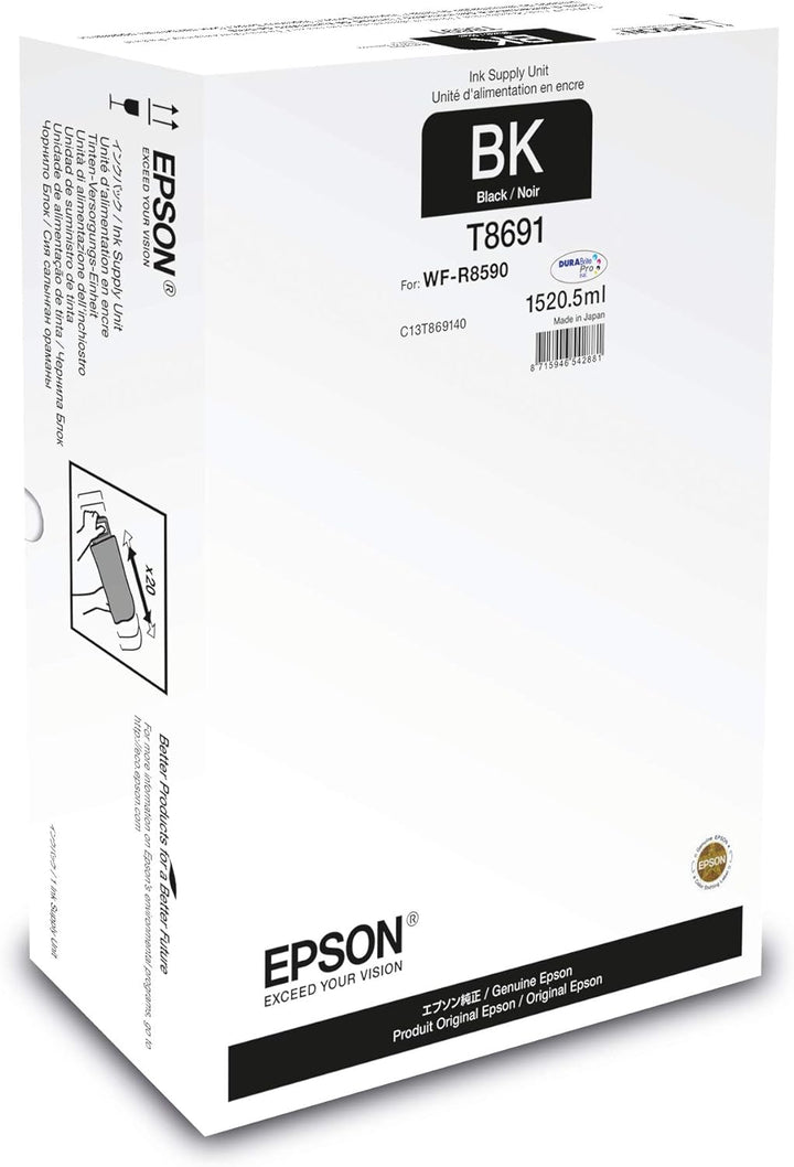 Epson C13T869140 passend für WFR8590DTWF Tinte schwarz 1520,5ml, XXL