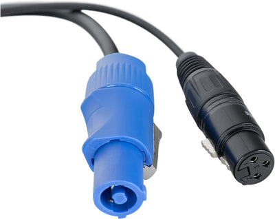 Pronomic Stage PPD-10 Hybridkabel Powerplug/DMX 10m (ideal zur Verkabelung von Lichteffekten & Bühne