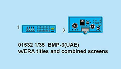 Trumpeter 01532 - Modellbausatz BMP-3 (UAE) mit ERA Titles und Combined Scree