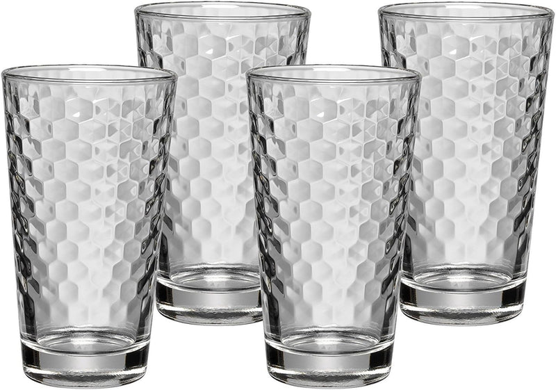 WMF Basic Wasserkaraffe-Set 5-teilig, Karaffe 1l mit 4 Wassergläser 275ml, Glaskaraffe mit Deckel, S
