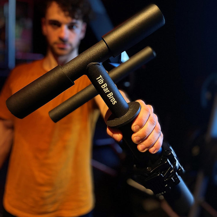 Tib Bar 50mm – Tibialis Trainer für Schienbein Fitness und ATG Knees Over Toes Guy inklusive Klemme