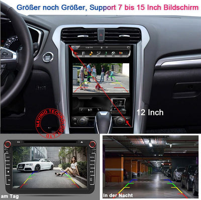 4,3 Zoll Rückspiegel Monitor +1280x720pixel 1000TV Linien Rückfahrkamera integriert in 3. Bremslicht
