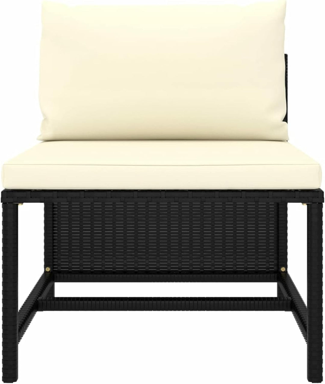 Festnight Modular-Mittelsofa Ecklounge Lounge Sofa Couch mit Kissen Gartensofa Gartenmöbel Set Ratta