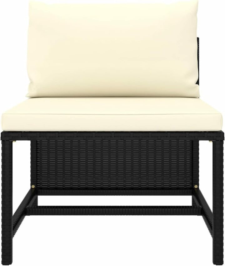 Festnight Modular-Mittelsofa Ecklounge Lounge Sofa Couch mit Kissen Gartensofa Gartenmöbel Set Ratta