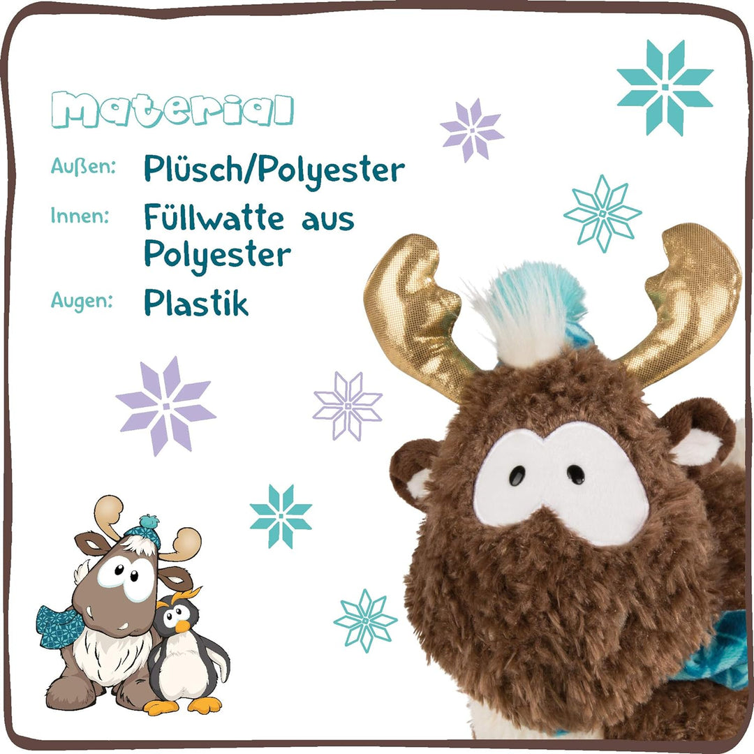 NICI Plüschtier Reny Heart 32 cm – Rentier Kuscheltier für Jungen, Mädchen & Babys – Flauschiges Sto