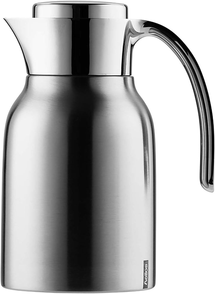 Helios Meeting Edelstahl-Isolierkanne, matt, 1 Liter 1,0 Liter, 1,0 Liter