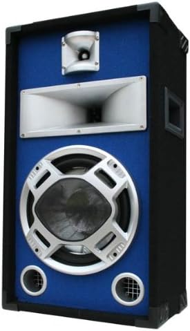E-Lektron 400W Party PA Lautsprecher Disco Box 25cm BASS Blue-LED SPL25