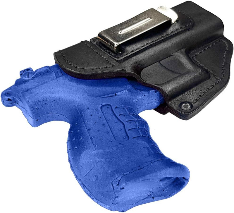 VlaMiTex IWB 2 Leder Holster für Walther P22 P22Q / PK380 / Ruger SR 22 Verdeckte/Versteckte Tragewe