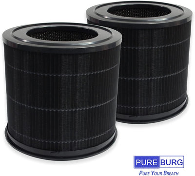 PUREBURG 2er-Pack Ersatz-HEPA-Filter kompatibel mit Smartmi P1 Luftreiniger (FJY6005EU, ZMKQJHQP11)